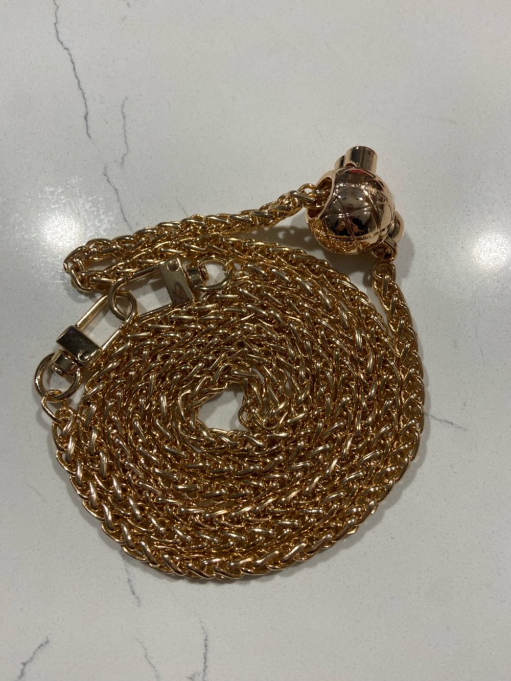 NWOT Gold Chain Purse Strap